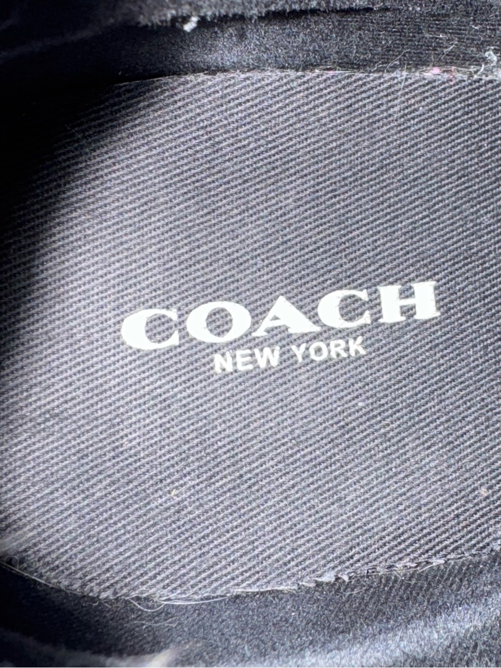 Coach Signature Sneakers Black Gray High Top Logo Lace Up Women’s 7.5 - Picture 6 of 7